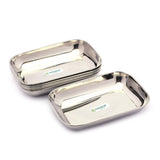 Coconut Schzewan Stainless Steel Breakfast Plate/Snack Plate/Desert Plate - Set of 6