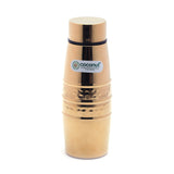 Coconut Glitter Stainless Steel Gold Colour Coating Water Bottle - 1 Unit