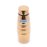 Coconut Glitter Stainless Steel Gold Colour Coating Water Bottle - 1 Unit