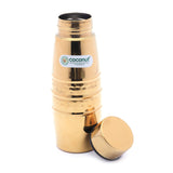 Coconut Glitter Stainless Steel Gold Colour Coating Water Bottle - 1 Unit