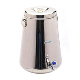 Coconut Stainless Steel - Vertical Water Pot Container with Tap | 10ltrs | Ideal for storing Water | Juices and Lemonade for Parties | Heavy Gauge | Mirror Finish | Must Have in every Kitchen | Model - W2 Vertical Pot