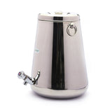 Coconut Stainless Steel - Vertical Water Pot Container with Tap | 10ltrs | Ideal for storing Water | Juices and Lemonade for Parties | Heavy Gauge | Mirror Finish | Must Have in every Kitchen | Model - W2 Vertical Pot