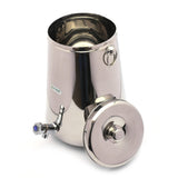 Coconut Stainless Steel - Vertical Water Pot Container with Tap | 10ltrs | Ideal for storing Water | Juices and Lemonade for Parties | Heavy Gauge | Mirror Finish | Must Have in every Kitchen | Model - W2 Vertical Pot