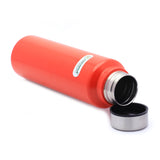 Coconut Splash Stainless Steel With Red Colour Coating Water Bottle - 1 Unit - 1000ML