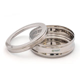 Coconut Stainless Steel C-Thru Dabba - Container for kitchen with See Through Lid / Dabba / Storage / Multipurpose / container, Model - S12 Sweet C Thru Dabba ( Belly)