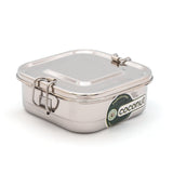 Coconut Stainless Steel Square Lunch Box with Plate - 1 Unit