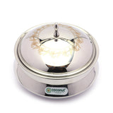 Coconut Stainless Steel Rice Handi with Laser design SS Lid For Cook n Serve - 1 Unit - 1300ML