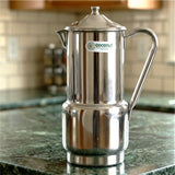 Coconut Stainless Steel Basil Jug 1 Liter | Fridge Water Jug with Lid & Handle | Stainless Steel Water Pitcher for Water, Juice, Lemonade & Beverages | Food Grade, BPA Free, Rust Proof | Home, Hotel & Party Use | Model J22 Basil.