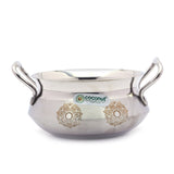 Coconut Stainless Steel Jalpaan Handi For Cook n Serve - Small - 1 Unit - 1000ML