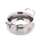 Coconut Stainless Steel Jalpaan Handi For Cook n Serve - Small - 1 Unit - 1000ML