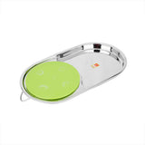 KCL Stainless Steel Capsule Shaped Vegetable Chopping Board with Storage Container | Compact & Portable Cutting Board | Ideal for Kitchen, Travel & Camping – 1 Unit