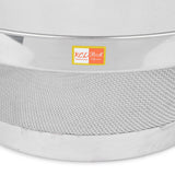 KCL Stainless Steel Miska Basket with Mesh Lid (10 Inch) | Multi-Purpose Vegetable & Fruit Storage Basket | Protective Food Cover & Net Strainer | Durable Mesh Jali Basket for Kitchen Hygiene.
