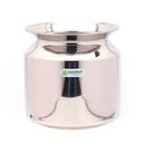 Coconut Stainless Steel - kundi | Designed for Storing & Serving Water, Beverages, Lassi, Juices | Chambu | kalash | Pooja Pot | lota | Model - L22 Kundi