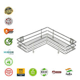 KCL L Shape Stainless Steel Kitchen Rack / Corner Shelf / Wall Mount Rack – 1 Level Storage Stand | Rust Resistant Heavy Duty.
