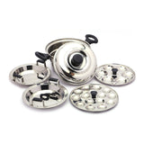 Coconut Stainless Steel Nano Magic Idly Pot With 2 Idly Plate and 1 Steamer with SS Lid - 1 Unit