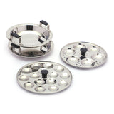 Coconut Stainless Steel Nano Magic Idly Pot With 2 Idly Plate and 1 Steamer with SS Lid - 1 Unit