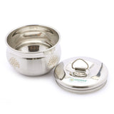Coconut Stainless Steel Laser Engraving With Matt Finish Occasion Storage Container/Multipurpose Container