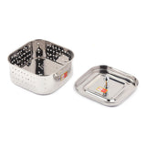 KCL Stainless Steel Paneer & Tofu Maker (500ml) | Square Shape Mould with Pressing Lid | Professional Homemade Cheese & Paneer Strainer | Heavy-Duty Food Grade Mirror Finish Paneer Press.