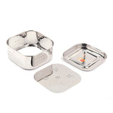 KCL Stainless Steel Paneer & Tofu Maker (500ml) | Square Shape Mould with Pressing Lid | Professional Homemade Cheese & Paneer Strainer | Heavy-Duty Food Grade Mirror Finish Paneer Press.