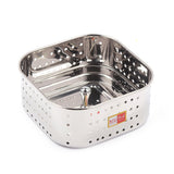 KCL Stainless Steel Paneer & Tofu Maker (500ml) | Square Shape Mould with Pressing Lid | Professional Homemade Cheese & Paneer Strainer | Heavy-Duty Food Grade Mirror Finish Paneer Press.