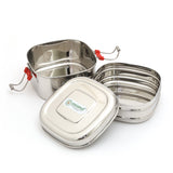 Coconut Stainless Steel Expo Double Lunch Box - Tiffin Box / Dibba / Carrier, Food Grade, Heavy Gauge, Model - S21 Expo