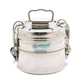 Coconut Stainless Steel BTS Tiffin/Lunch Box/Container Lunch Box With Bag - 1 Unit