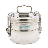 Coconut Stainless Steel BTS Tiffin/Lunch Box/Container Lunch Box With Bag - 1 Unit