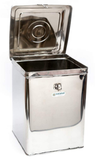 Coconut Stainless Steel Square Tin - Grocery Container / kunj / Dabba / Pipa / Canister / Food Storage Container, Model - Square tin Junior