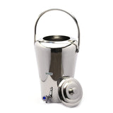 Coconut Stainless Steel - Vertical Water Pot Container with Tap | Capacity 10ltrs | Ideal for storing Water, Juices and Lemonade for Parties | Heavy Gauge | Mirror Finish | Must Have in every Kitchen | Model - W3 Taper Pot