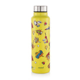 Coconut Crayon Stainless Steel With Colour Design Coating Water Bottle - 1 Unit - 1000ML