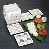 Coconut Stainless Steel Idly Steamer Trivia Idli Maker - Gas stove and Induction Stove Compactible.