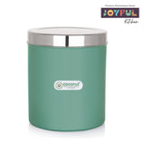 Coconut JK Stainless Steel Round Canisters|Dabba|Storage Containers For Home| Office| Resturant - 1 Unit - Capacity - 500gm
