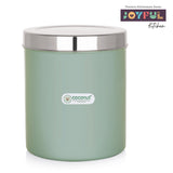 Coconut JK Stainless Steel Round Canisters|Dabba|Storage Containers For Home| Office| Resturant - 1 Unit - Capacity - 5kg