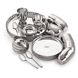 Coconut Stainless Steel (Heavy Guage) Citrus Dinner Set/Dinnerware - 36 Pieces
