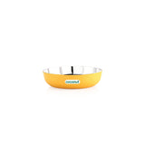 Coconut Stainless Steel Unique Yellow Colour Design Coating Dinner set/ Launch set - Set of 36