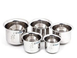 Coconut Stainless Steel Lser Baby Adak/Mini Adak/Milk Container/Fridge Container – Set Of 5 Pieces