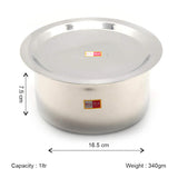 KCL Stainless Steel Tope Cookware Set with Lids (Pack of 10) | Induction & Gas Stove Compatible | Heavy Gauge | 1000 ml to 2800 ml | Kitchen Cooking & Storage Pots.