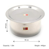 KCL Stainless Steel Tope Cookware Set with Lids (Pack of 10) | Induction & Gas Stove Compatible | Heavy Gauge | 1000 ml to 2800 ml | Kitchen Cooking & Storage Pots.